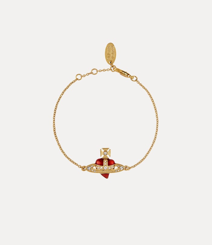 Vivienne Westwood NEW DIAMANTE HEART BRACELET